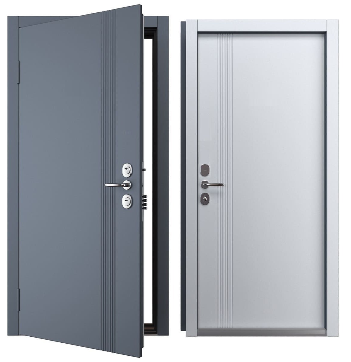 Сталь: 3 мм. Полотно: 110 мм. Терморазрыв. Любой размер. Входные двери на заказ